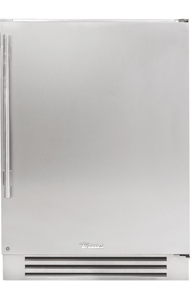 True Residential TUR24RSSC 24 Inch Solid Stainless Door Right Hinge Undercounter Refrigerator