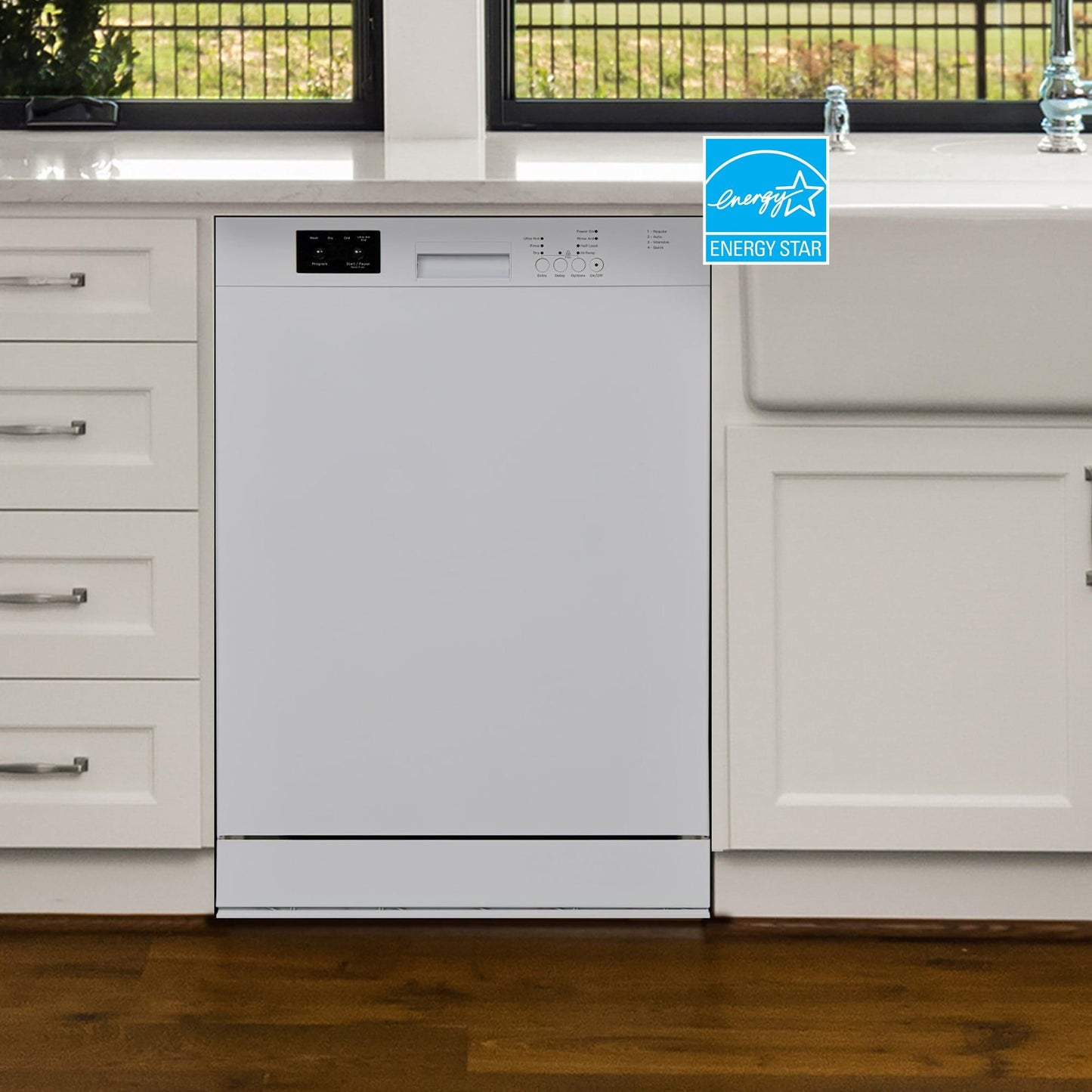 Danby DDW2400EW Danby 24" Wide Built-In Dishwasher In White