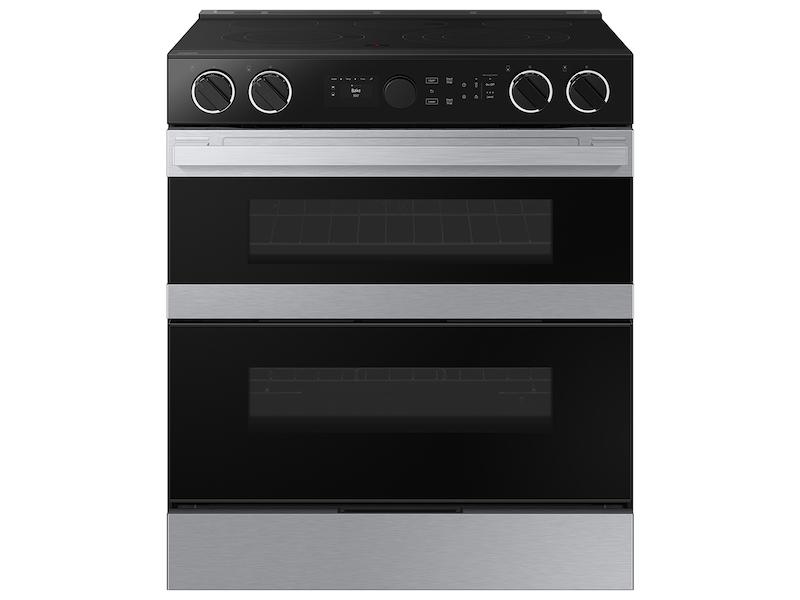 Samsung NSE6DG8550SR Bespoke Smart Slide-In Electric Range 6.3 Cu. Ft. With Flex Duo™ & Illuminated Precision Knobs In Stainless Steel