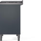 Ilve UPD40FNMPBGB Nostalgie Ii 40 Inch Dual Fuel Natural Gas Freestanding Range In Blue Grey With Bronze Trim