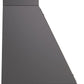 Ilve UANB60MGC Nostalgie 60 Inch Matte Graphite Wall Mount Range Hood