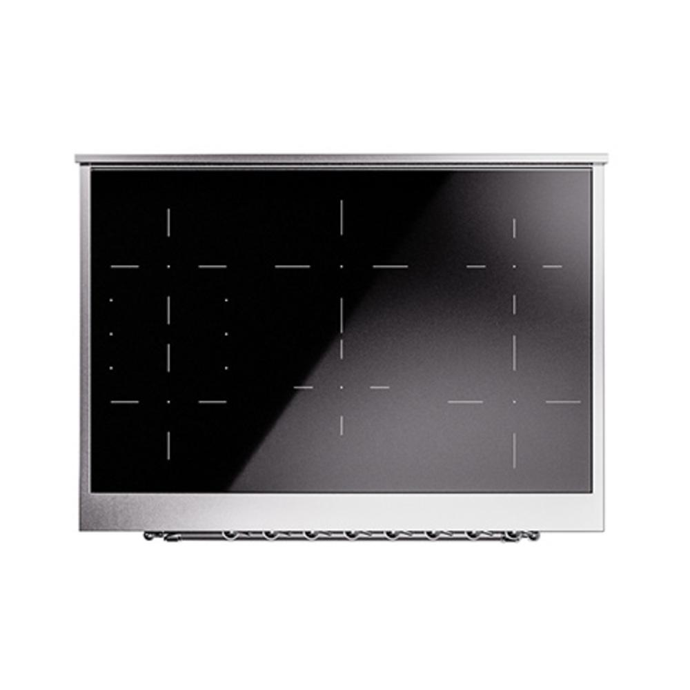 Ilve UNI366QNMPBKC Ilve Uni366Qnmpbkc Nostalgie Ii Noblesse 36" Induction Range (Solid Door, Glossy Black, Chrome)