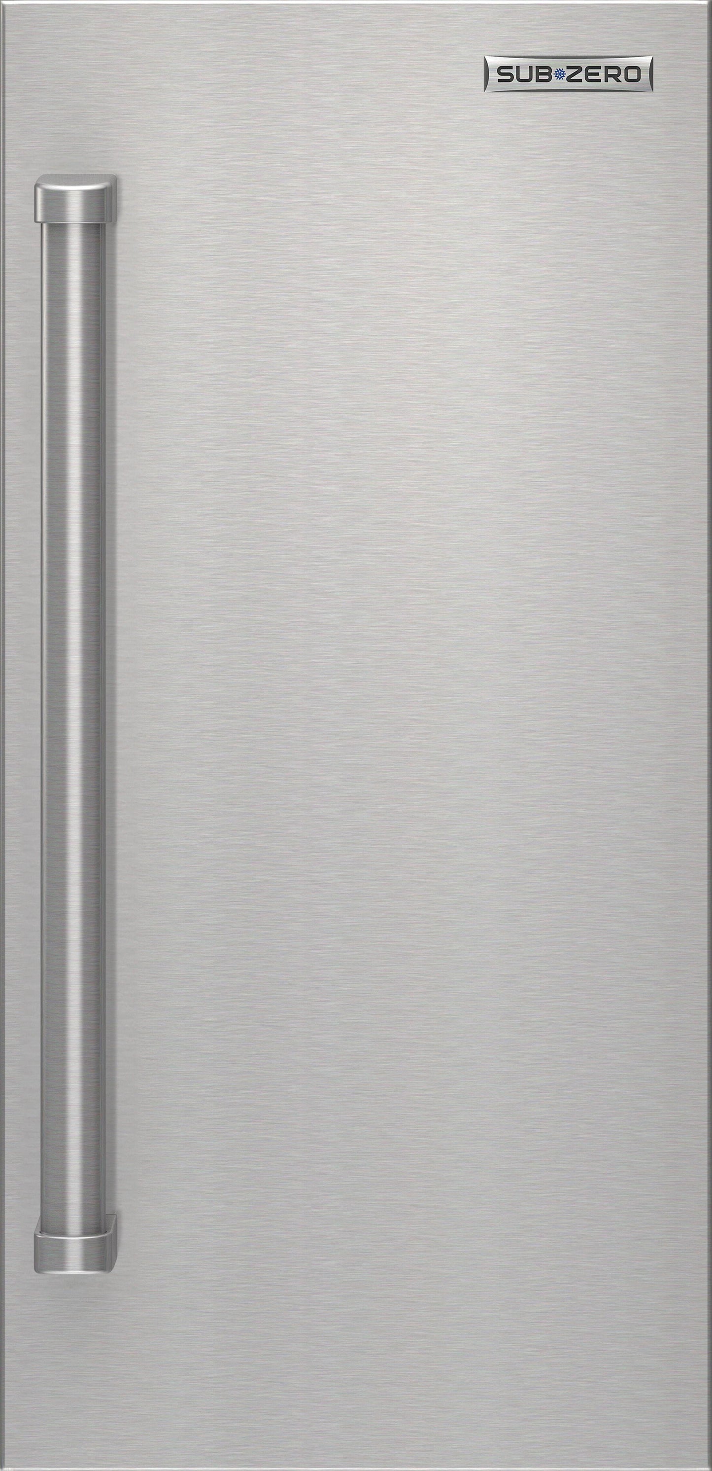 Sub-Zero 7043658 15" Outdoor Stainless Steel Door Panel With Pro Handle - Right Hinge