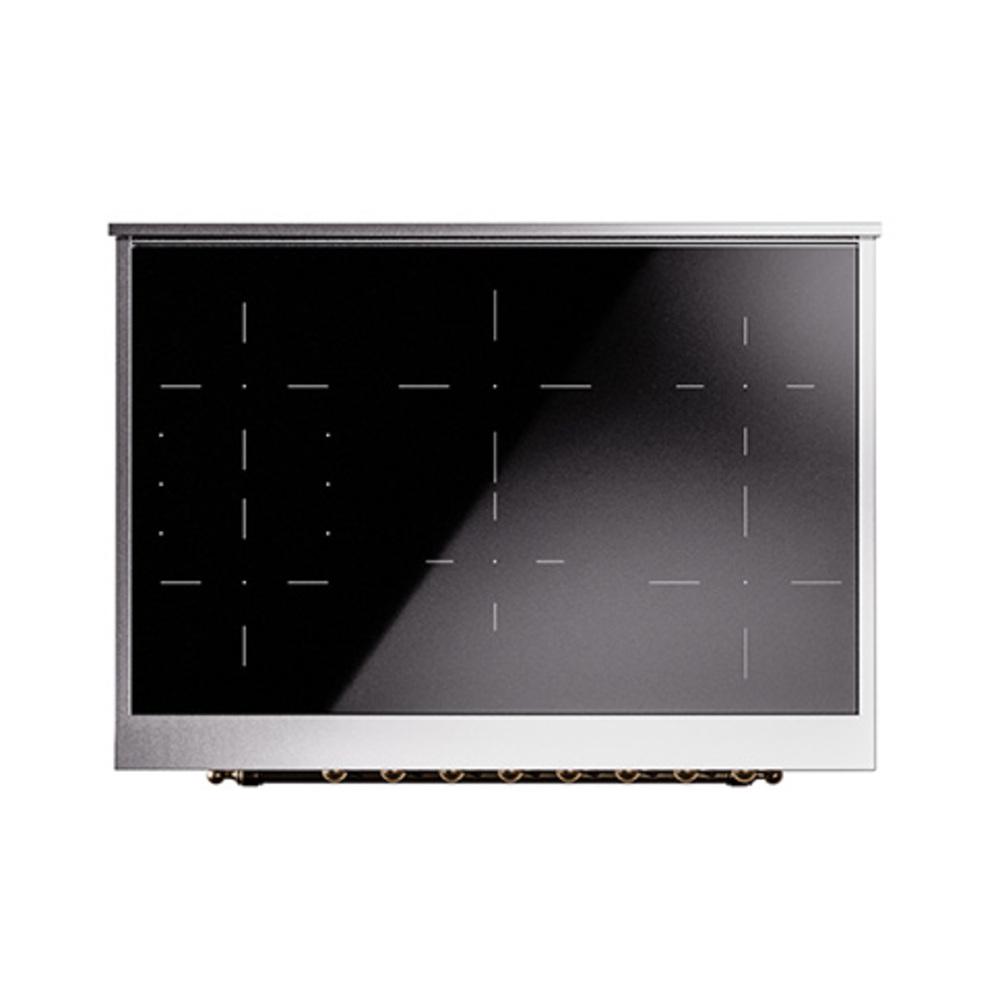 Ilve UNI366NMPRAB Ilve Uni366Nmprab Nostalgie Ii Noblesse 36" Induction Range (Triple Glass Door, Ral, Burnished)