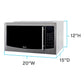 Avanti MT116V4M Avanti 1.1 Cu. Ft. Microwave Oven - Mirrored / 1.1 Cu. Ft.