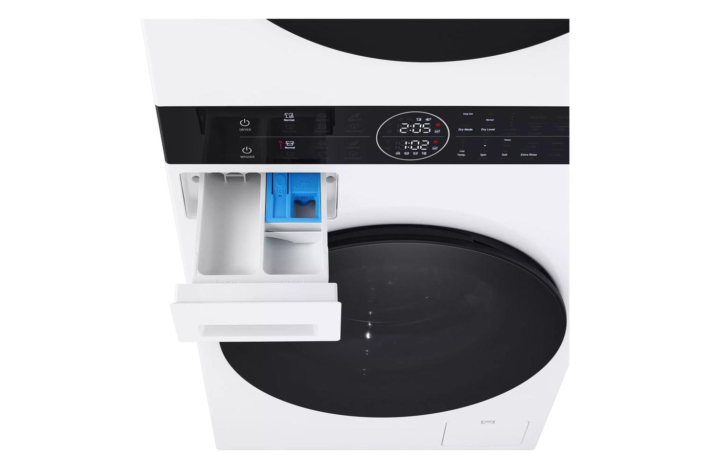 Lg WKHC152HWA Compact Single Unit Lg Washtower&#8482; With Center Control&#8482; 2.4 Cu.Ft. Front Load Washer And 4.2 Cu.Ft. Electric Ventless Heatpump&#8482; Dryer