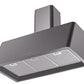 Ilve UAG36MG Nostalgie 36 Inch Matte Graphite Wall Mount Range Hood