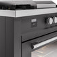 Ilve UP60FSWMPMG Professional Plus Ii 60 Inch Dual Fuel Natural Gas Freestanding Range In Matte Graphite With Trim