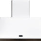 Ilve UAM100WH Majestic 40 Inch White Wall Mount Range Hood