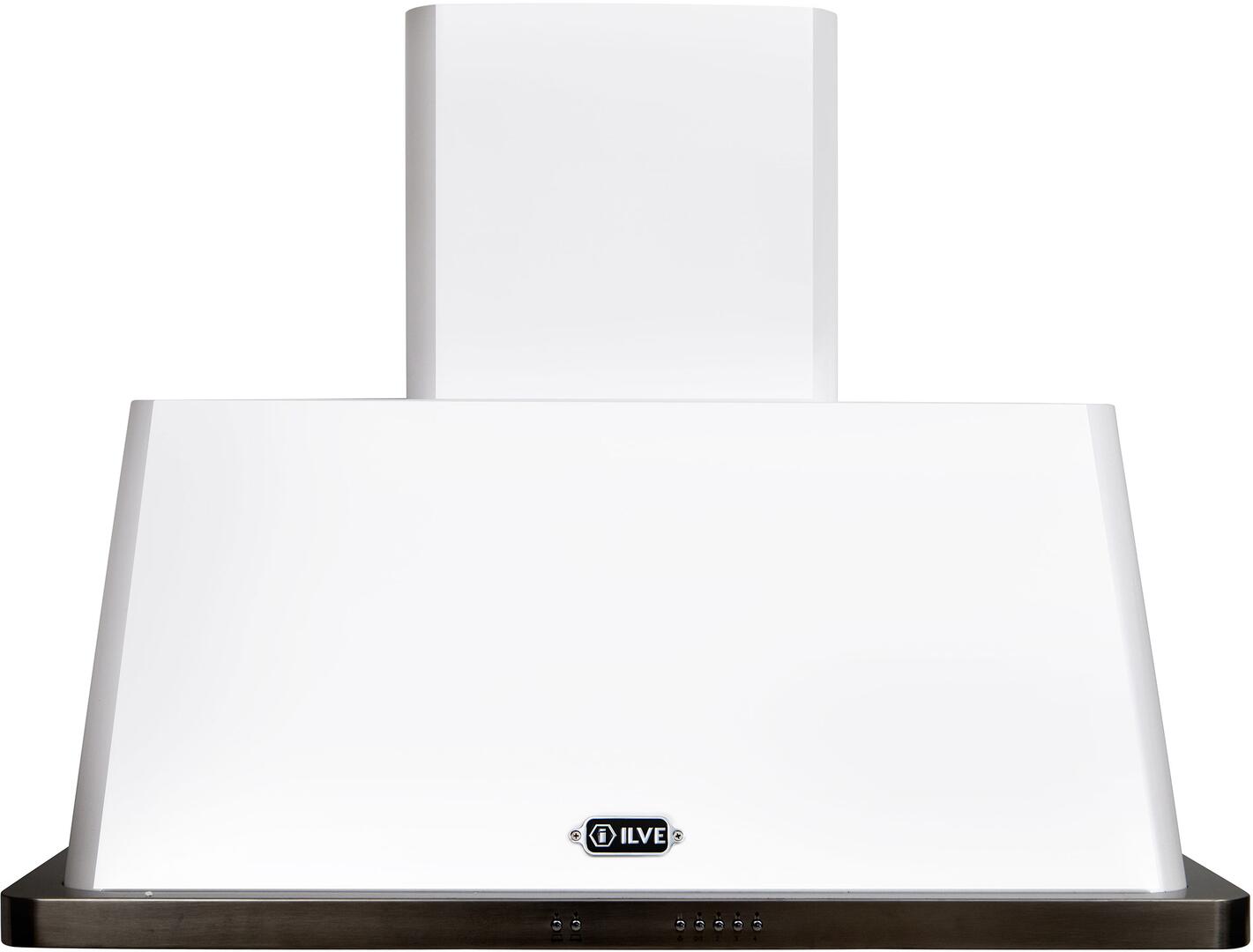 Ilve UAM100WH Majestic 40 Inch White Wall Mount Range Hood