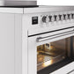 Ilve UPI366WMPWH Professional Plus Ii 36 Inch Electric Freestanding Range In White With Trim