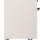 Ilve UP36FNMPAWB Nostalgie Ii 36 Inch Dual Fuel Natural Gas Freestanding Range In Antique White With Bronze Trim