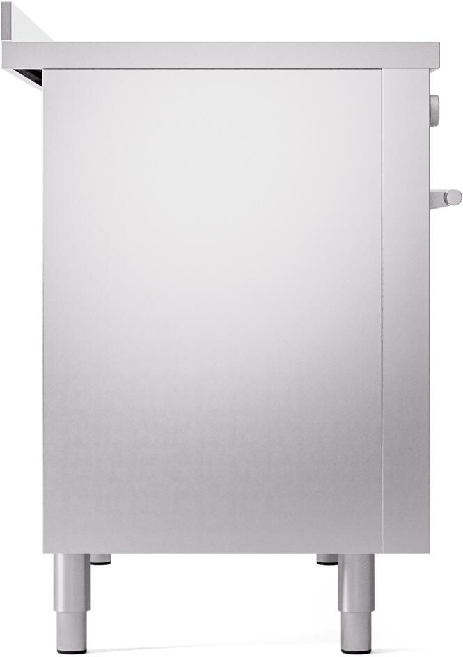 Ilve UPI486WMPSS Professional Plus Ii 48 Inch Electric Freestanding Range In Stainless Steel With Trim