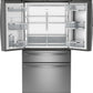 Ge Appliances PJD23BYWFS Ge Profile™ Energy Star® 23.3 Cu. Ft. Smart Counter-Depth Fingerprint Resistant 4-Door French-Door Refrigerator With Door In Door