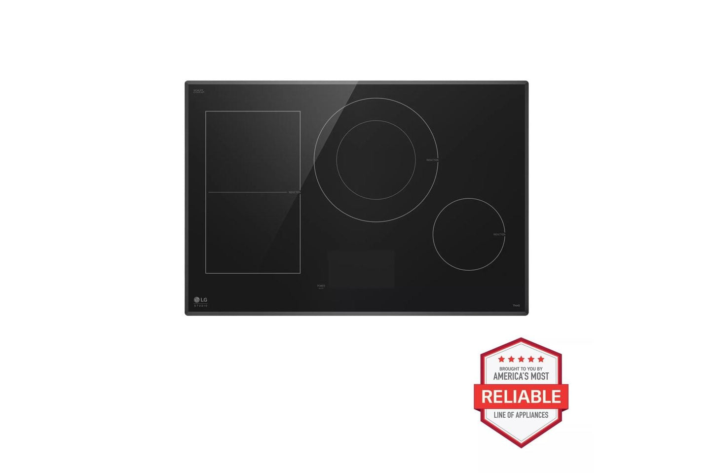 Lg CBIS3018BE Lg Studio 30" Induction Cooktop With 4 Burners And Flexible Cooking Zone