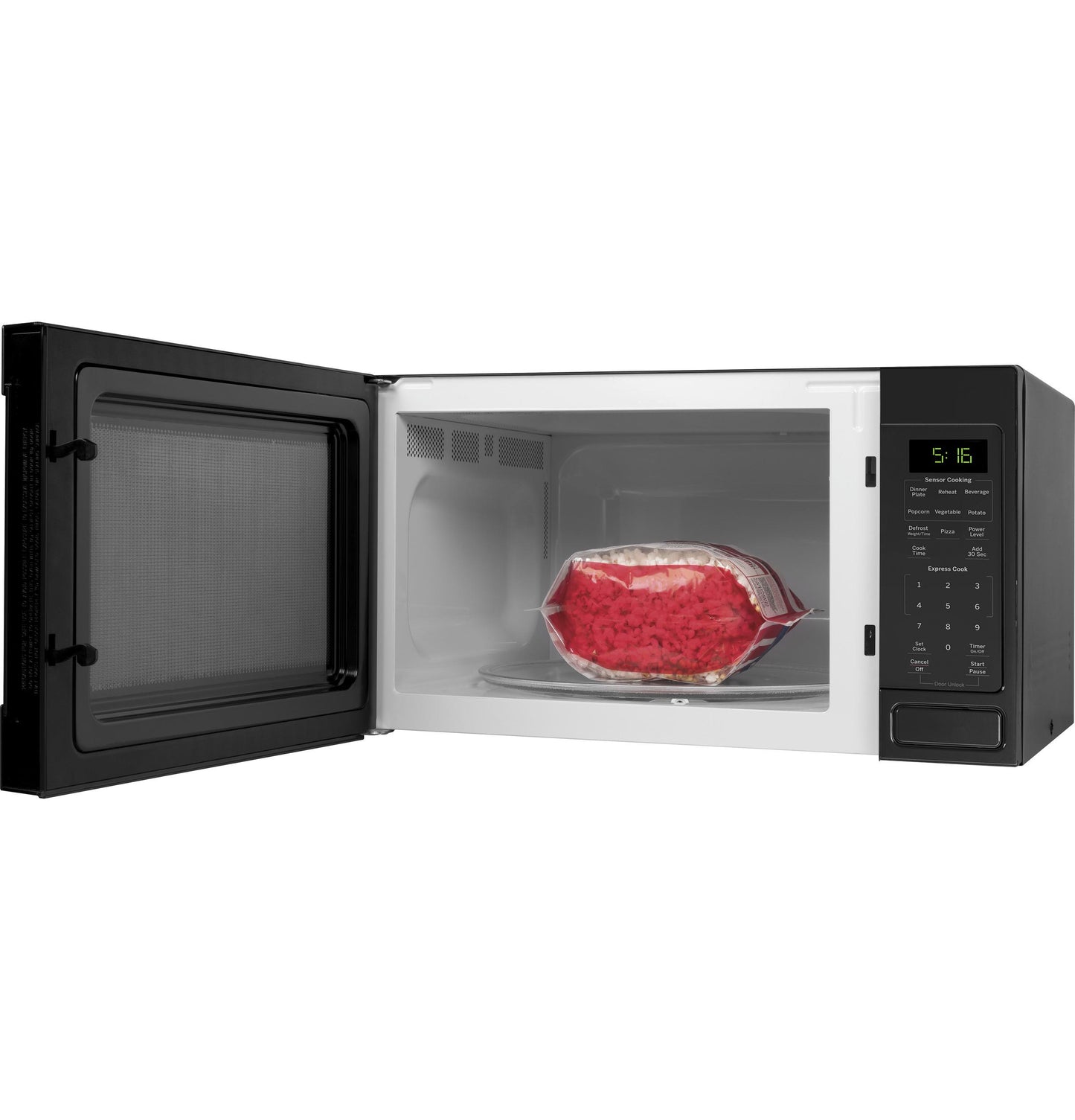 Ge Appliances GCST16S1WBB Ge® 1.6 Cu. Ft. Countertop Microwave Oven