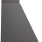 Ilve UANB60MGB Nostalgie 60 Inch Matte Graphite Wall Mount Range Hood