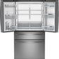 Ge Appliances PJE23BYWFS Ge Profile™ Energy Star® 23.2 Cu. Ft. Smart Counter-Depth Fingerprint Resistant 4-Door French-Door Refrigerator With Dual-Dispense Autofill Pitcher