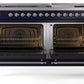 Ilve UP60FNMPMBCLP Nostalgie Ii 60 Inch Dual Fuel Liquid Propane Freestanding Range In Blue With Chrome Trim