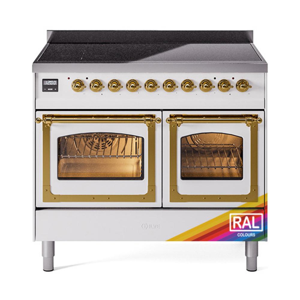 Ilve UNDI406NMPRAG Ilve Undi406Nmprag Nostalgie Ii Noblesse 40" Induction Range (Triple Glass Door, Ral, Brass)