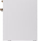 Ilve UP60FSNMPWHBLP Nostalgie Ii 60 Inch Dual Fuel Liquid Propane Freestanding Range In White With Bronze Trim