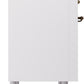 Ilve UPI366NMPWHB Nostalgie Ii 36 Inch Electric Freestanding Range In White With Bronze Trim