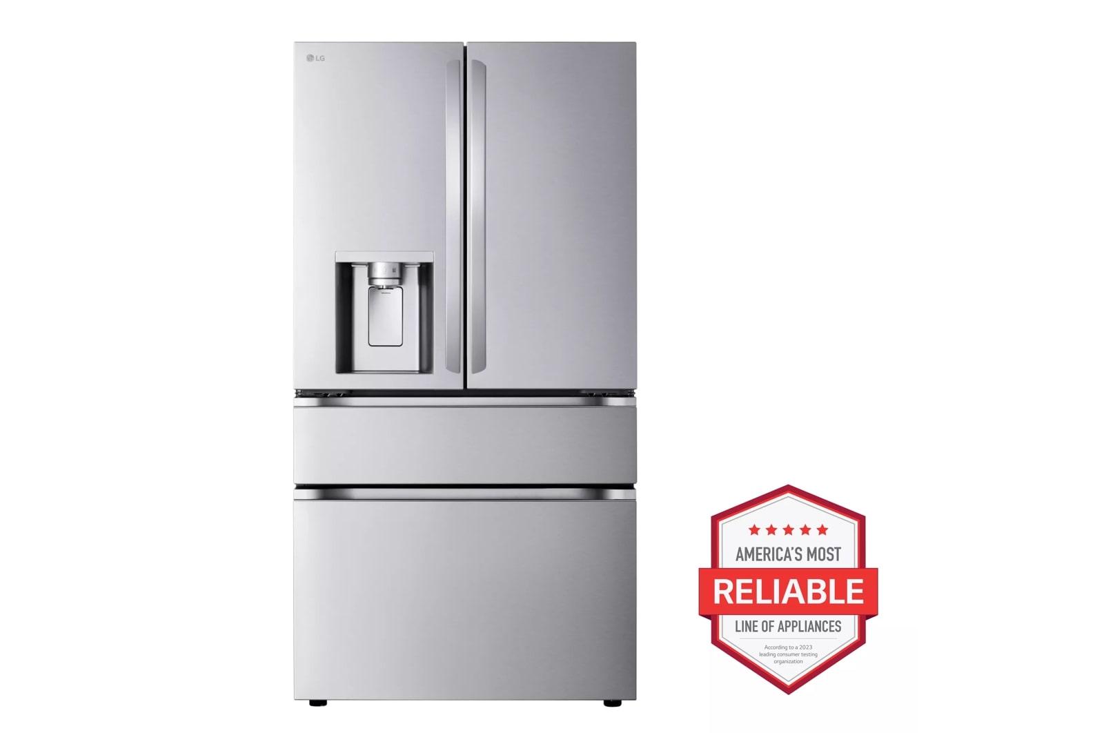 Lg LF25G8330S 25 Cu. Ft. Smart Counter-Depth Max™ 4-Door French Door Refrigerator With Full-Convert Drawer™