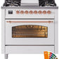 Ilve UP36FNMPRAP Nostalgie Ii 36 Inch Dual Fuel Natural Gas Freestanding Range In Ral Custom Color With Copper Trim