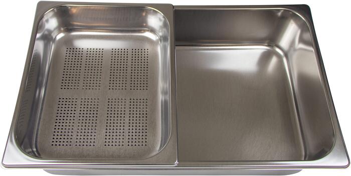 Ilve G00202 Stainless Steel Steam Cooker Basins