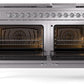 Ilve UP60FNMPSSC Nostalgie Ii 60 Inch Dual Fuel Natural Gas Freestanding Range In Stainless Steel With Chrome Trim