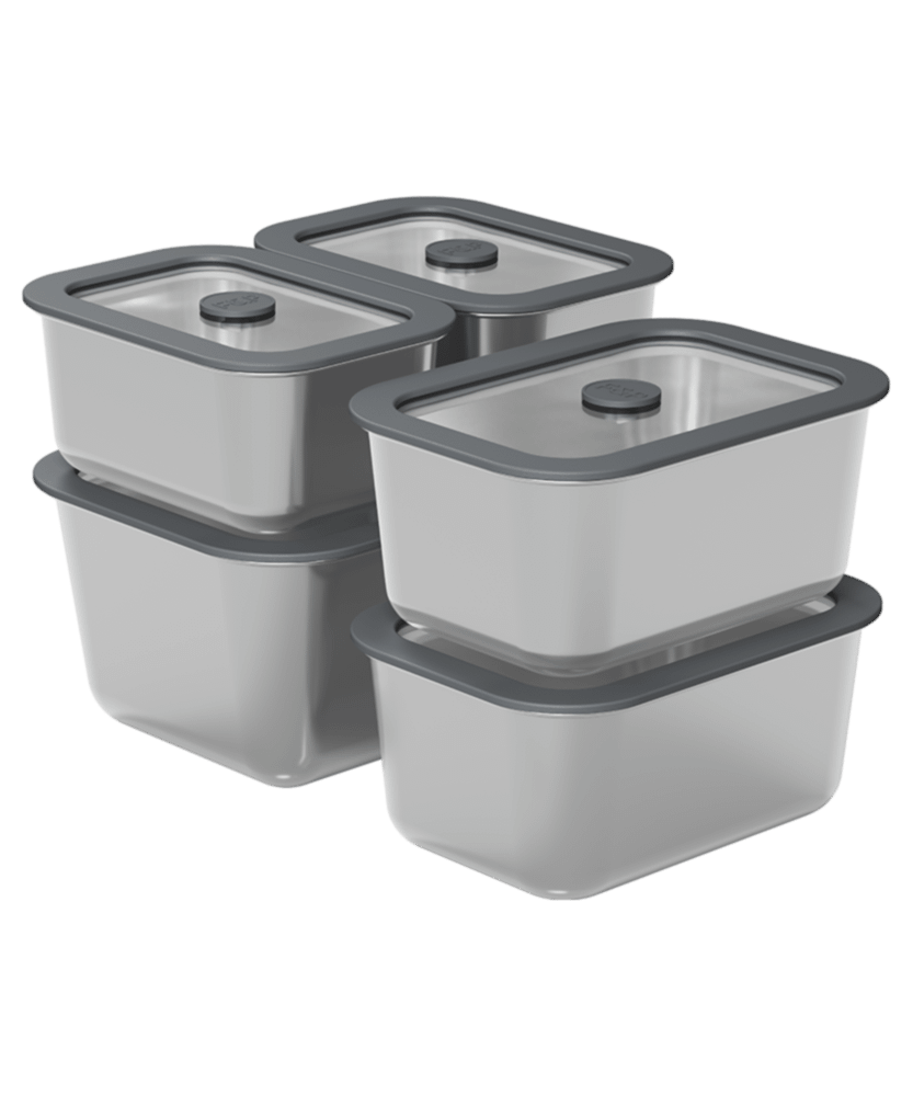 Fisher & Paykel FSC5FPM1 Food Preparation Storage Containers, 5-Piece Set