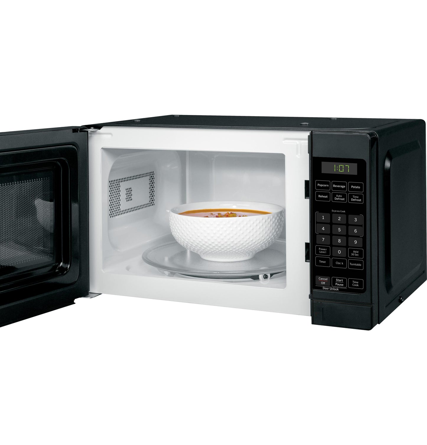 Ge Appliances GCST07N1WBB Ge® 0.7 Cu. Ft. Capacity Countertop Microwave Oven