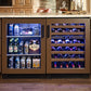 True Residential TWC15LOGC 15 Inch Single Zone Overlay Glass Door Left Hinge Undercounter Wine Cabinet