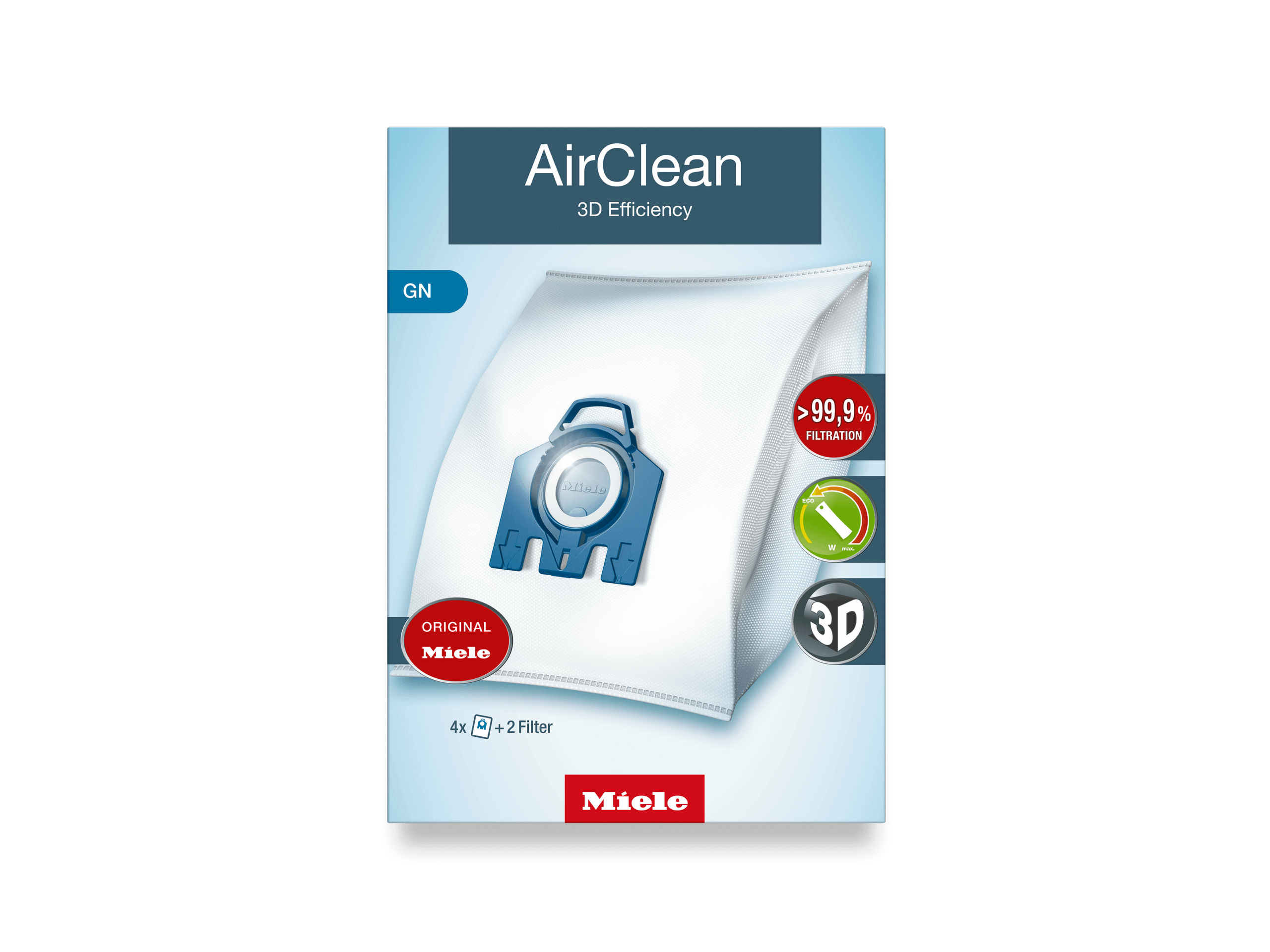 Miele GNAIRCLEAN3D Airclean 3D Efficiency Gn Dustbags - Ensures That Dust Picked Up Stays Inside The Machine.