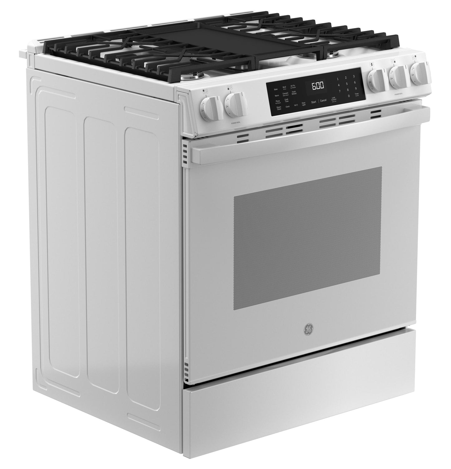 Ge Appliances GGS600AVWW Ge® 30" Slide-In Front-Control Convection Gas Range With No Preheat Air Fry And Easywash&#8482; Oven Tray