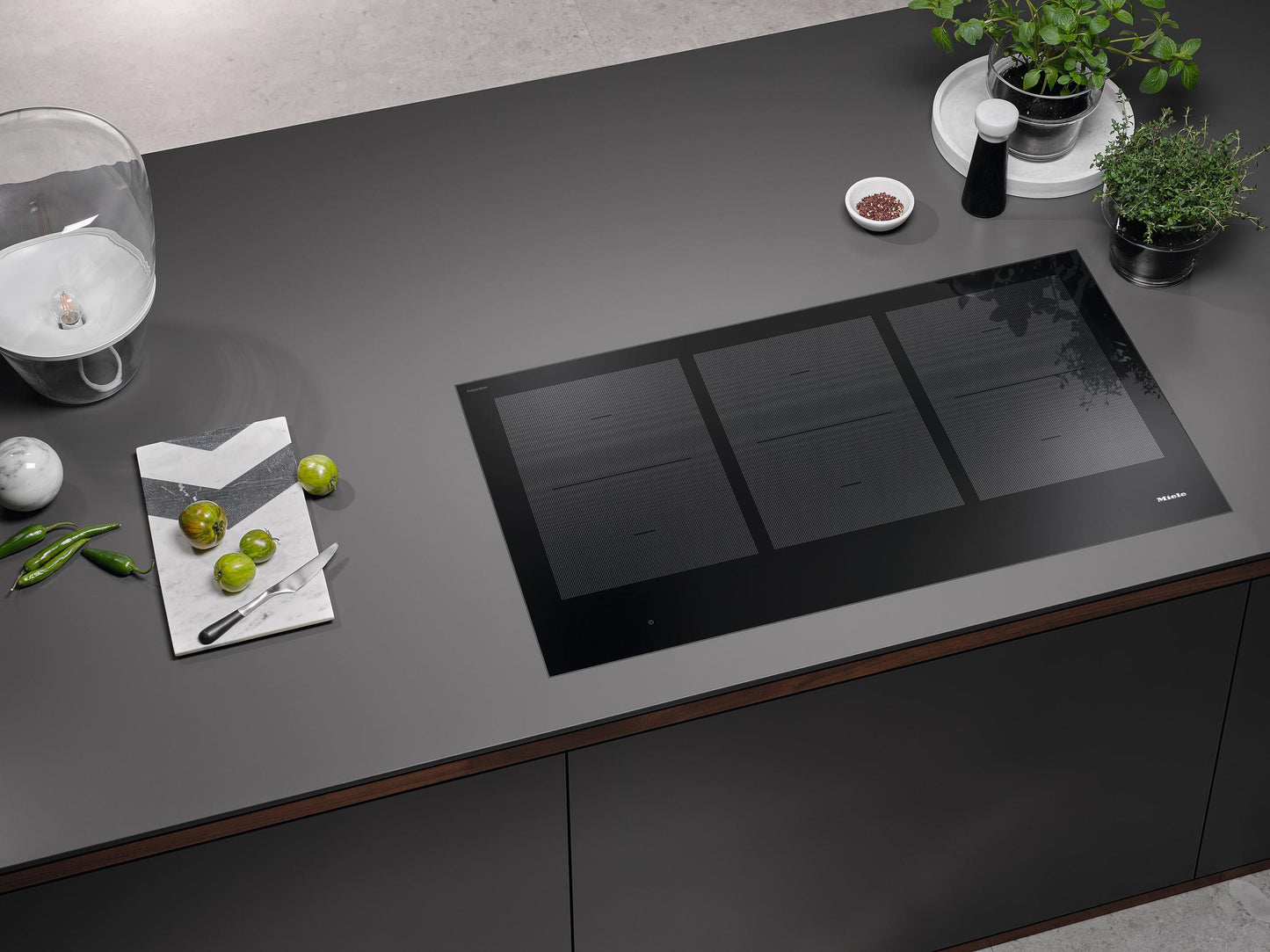 Miele KM7745FL Km 7745 Fl - 36-Inch Induction Cooktop, Operated With Its Own Controls With 3 Powerflex Cooking Areas For Maximum Performance