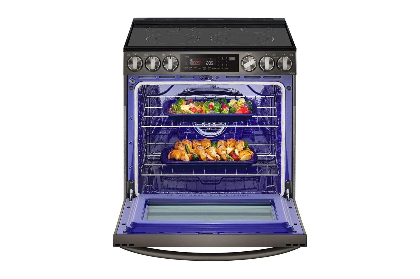 Lg LSEL6335DE 6.3 Cu Ft. Smart Wi-Fi Enabled Probake Convection® Instaview® Electric Slide-In Range With Air Fry