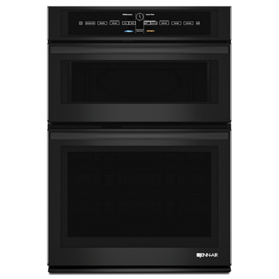 Jennair JMW3430DB Black Floating Glass 30" Microwave/Wall Oven With V2 Vertical Dual-Fan Convection System