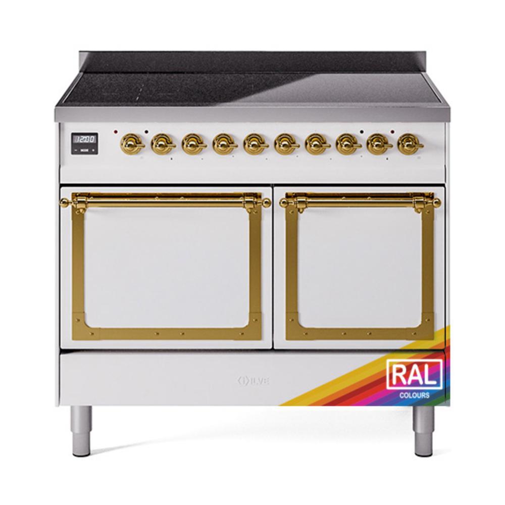 Ilve UNDI406QNMPRAG Ilve Undi406Qnmprag Nostalgie Ii Noblesse 40" Induction Range (Solid Door, Ral, Brass)