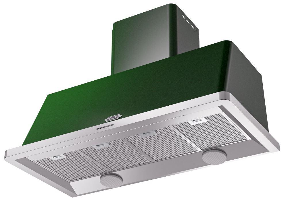 Ilve UAM120EG Majestic 48 Inch Emerald Green Wall Mount Range Hood