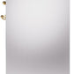 Ilve UPI304NMPSSG Nostalgie Ii 30 Inch Electric Freestanding Range In Stainless Steel With Brass Trim