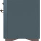 Ilve UM12FDNS3BGB Majestic Ii 48 Inch Dual Fuel Natural Gas Freestanding Range In Blue Grey With Bronze Trim