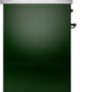 Ilve UP30NMPEGB Nostalgie Ii 30 Inch Dual Fuel Natural Gas Freestanding Range In Emerald Green With Bronze Trim