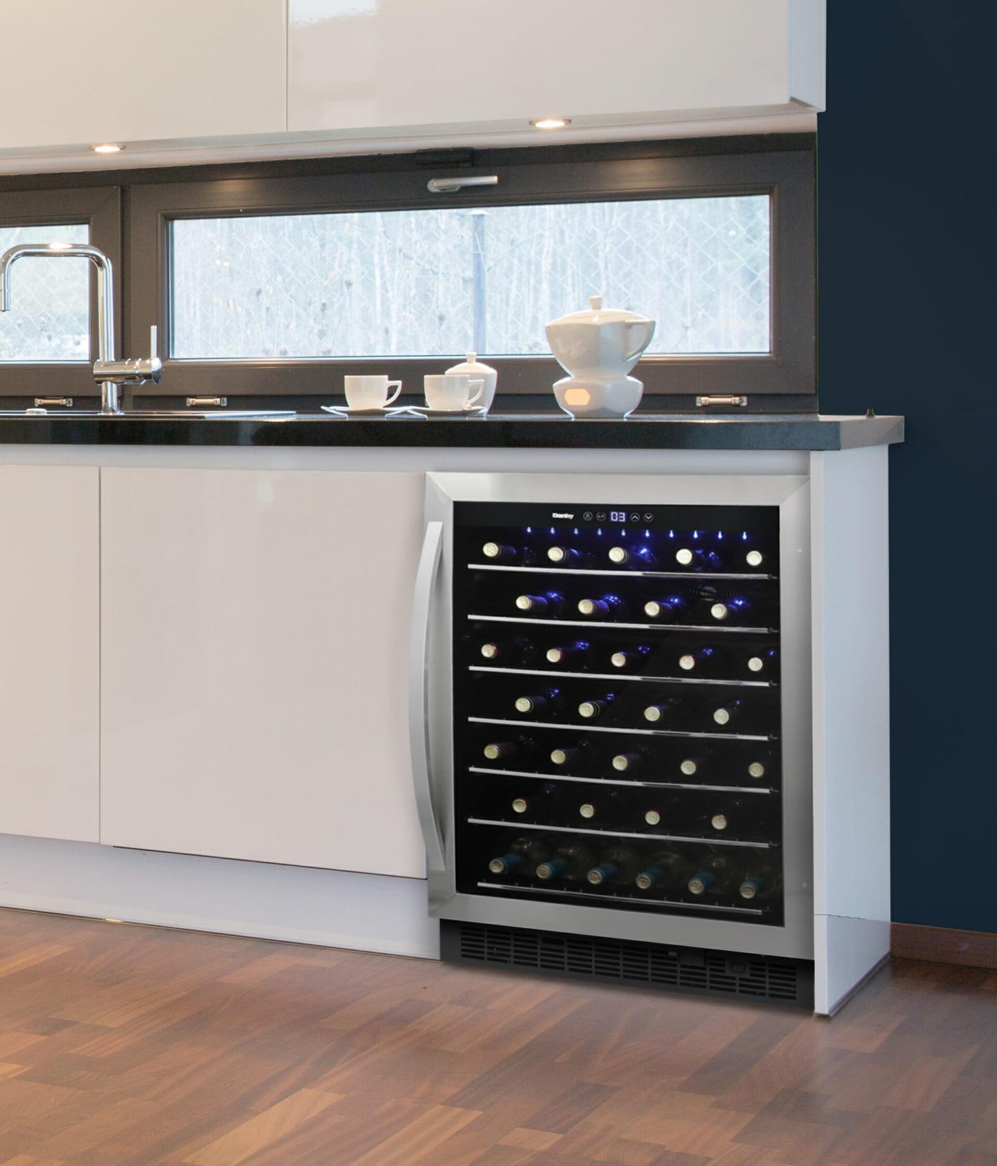 Danby DWC057A1BSS Danby 60 Bottle Built-In Wine Cooler In Stainless Steel