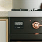 Ilve UP48FNMPMGBLP Nostalgie Ii 48 Inch Dual Fuel Liquid Propane Freestanding Range In Matte Graphite With Bronze Trim