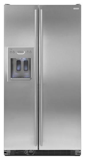 Jennair JCD2591WES 72-Inch Cabinet Depth Euro-Style Side-By-Side Refrigerator With Dispenser