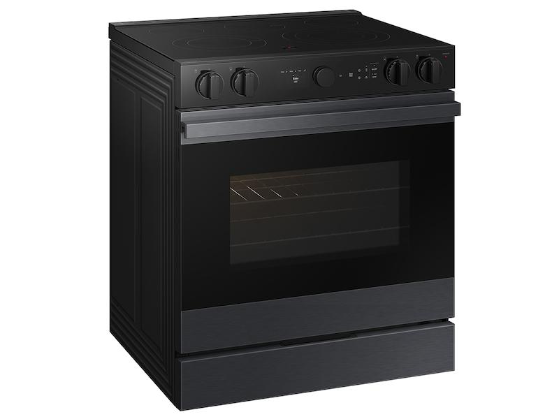 Samsung NSE6DG8502MT Bespoke 6.3 Cu. Ft. Smart Slide-In Energy Star® Certified Electric Range With Air Fry In Matte Black Steel