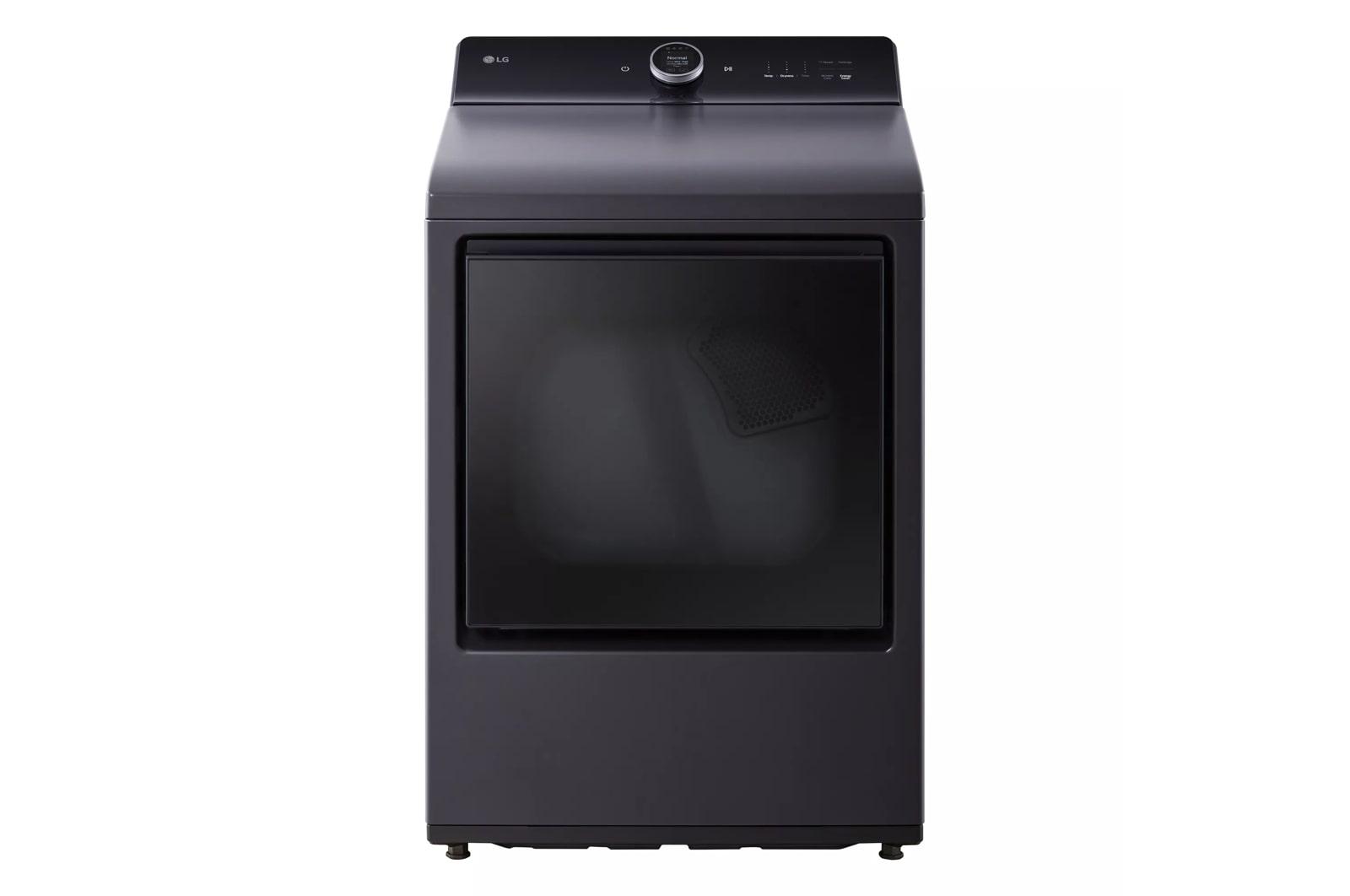 Lg DLEX8600BE 7.3 Cu. Ft. Ultra Large Capacity Rear Control Electric Dryer With Lg Easyload™ Door, Ai Sensing And Turbosteam™