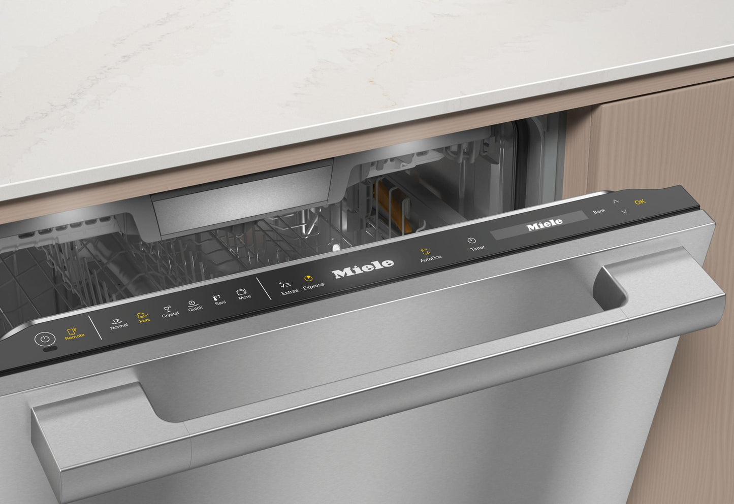 Miele G7766SCVISF AUTODOS OBSIDIAN BLACK G 7766 Scvi Sf Autodos - Fully-Integrated, Full-Size Dishwasher With Automatic Dispensing Thanks To Autodos With Integrated Powerdisk.