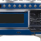 Ilve UM12FDNS3MBC Majestic Ii 48 Inch Dual Fuel Natural Gas Freestanding Range In Blue With Chrome Trim